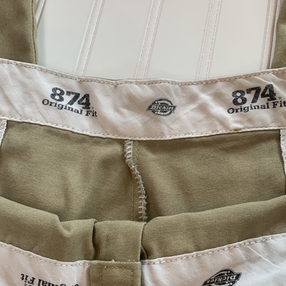 Dickies 874 Original Fit Khaki Tan Men’s Big & Tall Pants Size 44x30 - Picture 3 of 6